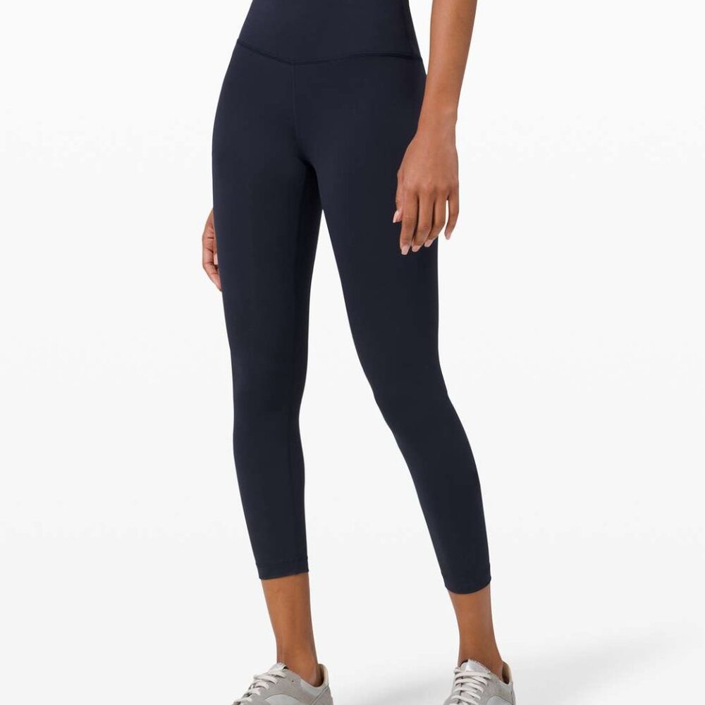 NWOT lululemon Wunder Train High-Rise Tight 25" - True Navy Blue Leggings